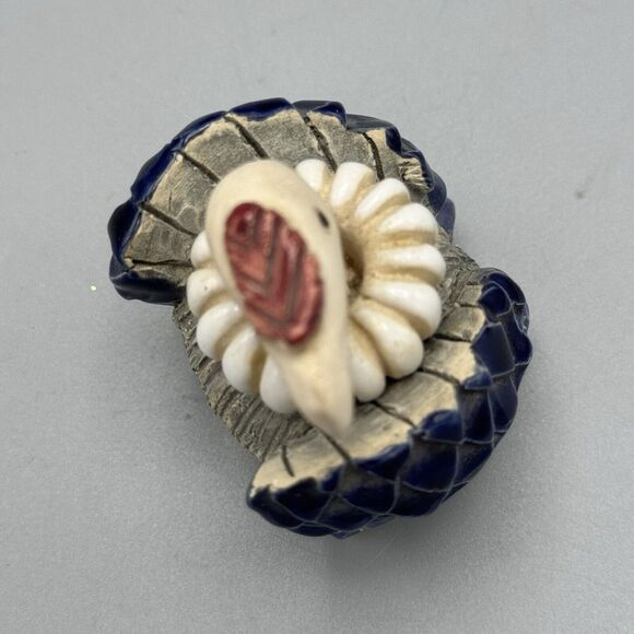 Vtg Artesania Rinconada Condor Bird Buzzard Vulture Figurine Galze Accents 3" - Picture 6 of 8